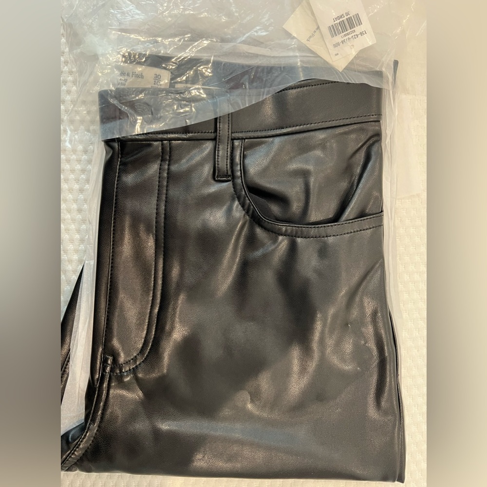 Abercrombie and Fitch Leather Pants- never worn! Still in wrapping.